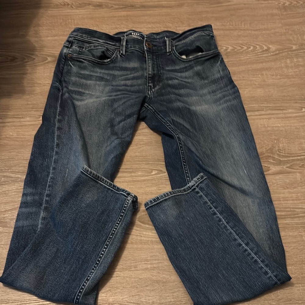 DKNY Blue Relaxed Fit Jeans with Vintage Wash 34x34